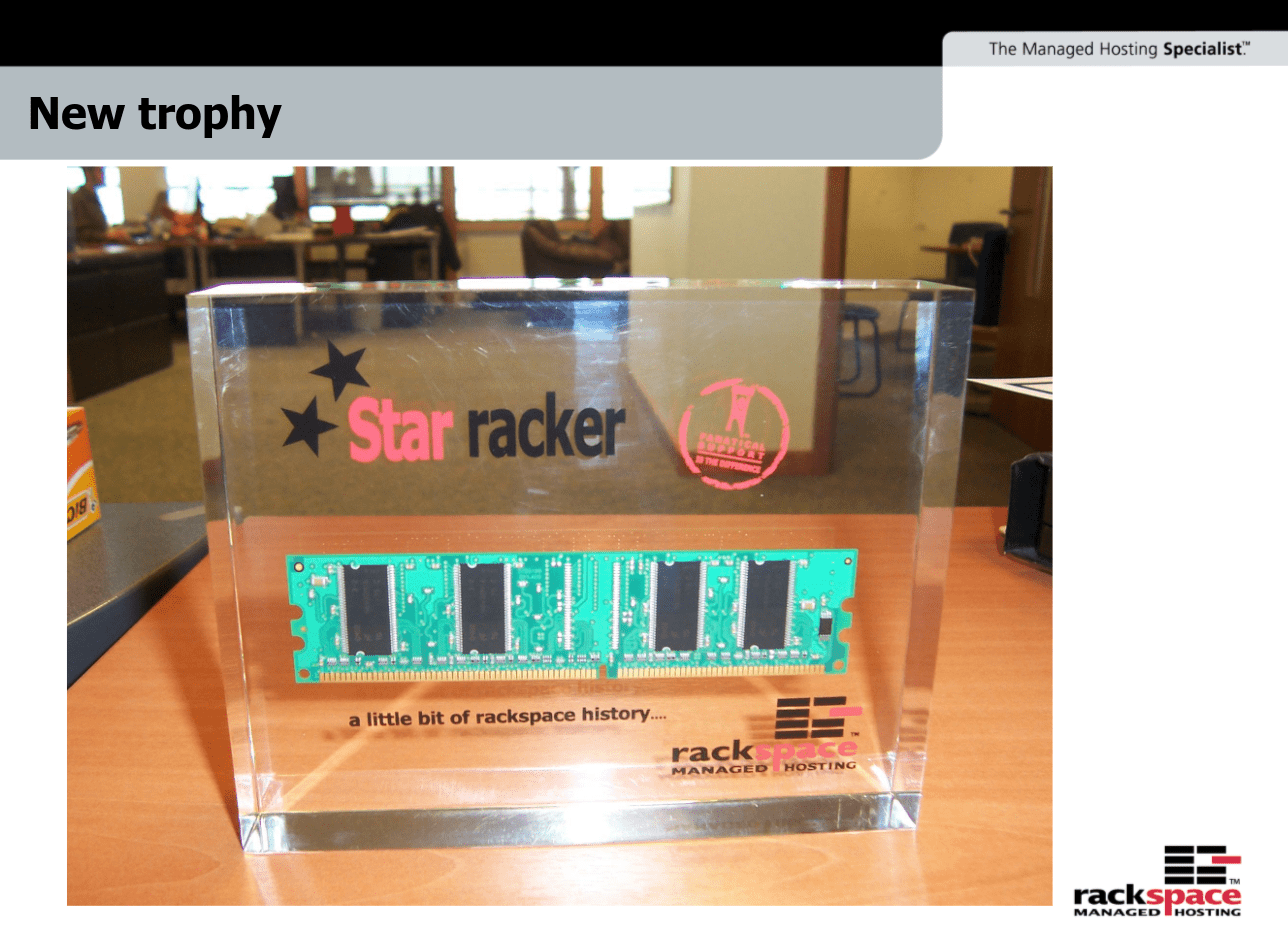 Glass Star Racker Trophy